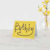 Câbles audio de l'ingénieur sonore Carte d'anniver (Fleur jaune)