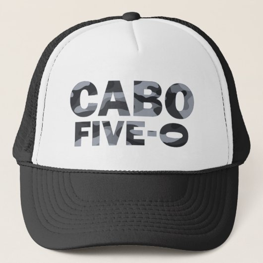 Cabo 50 camo-vrachtwagenchauffeur trucker pet (Voorkant)