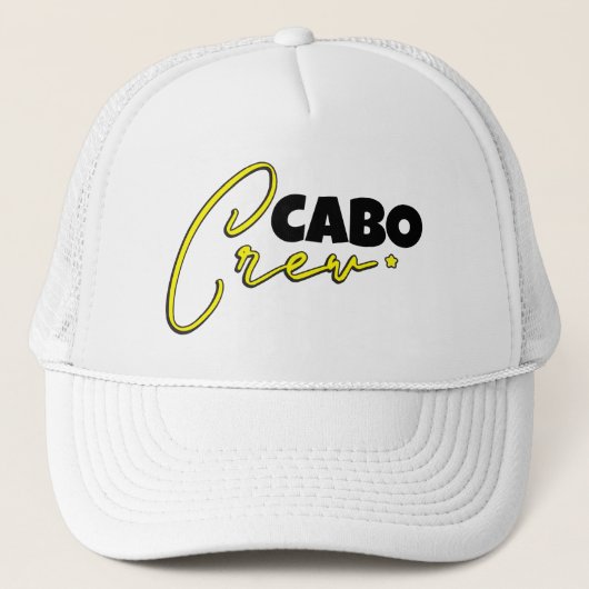 Cabo Crew Cabo San Lucas Vacation Mexico Trucker Pet (Voorkant)