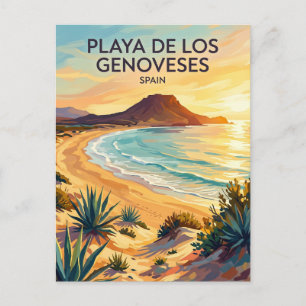 Cabo de Gata - Playa de los Genoveses Spanje Briefkaart