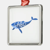 Cabo Mexico Whale Metalen Ornament (Links)