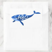 Cabo Mexico Whale Rechthoekige Sticker (Tas)