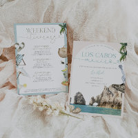 Cabo Mexique Bachelorette Invitation & Itinéraire