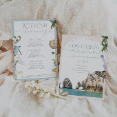 Cabo Mexique Bachelorette Invitation & Itinéraire