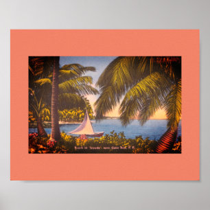 Cabo Rojo, Puerto Rico - Beach at Joyuda Poster