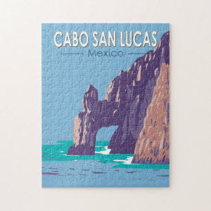 Cabo San Lucas Arch Mexico Reis Kunst Vintage Legpuzzel