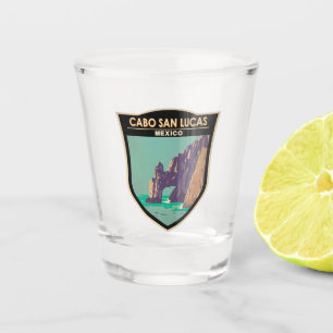 Cabo San Lucas Arch Mexico Retro Kring Oud Shot Glas
