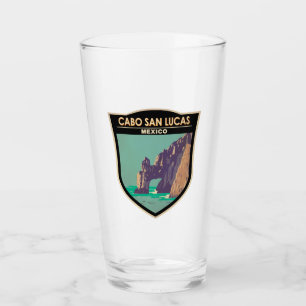 Cabo San Lucas Arch Mexico Retro Noodcirkel Glas