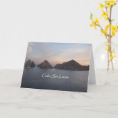 Cabo San Lucas bij Zonsondergang Kaart (Gele Bloem)