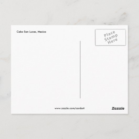 cabo san lucas briefkaart (Achterkant)