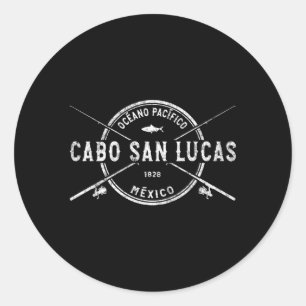 Cabo San Lucas kruiste Gevist staven Ronde Sticker
