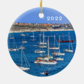 Cabo San Lucas Marina, keramisch sieraad Keramisch Ornament (Achterkant)