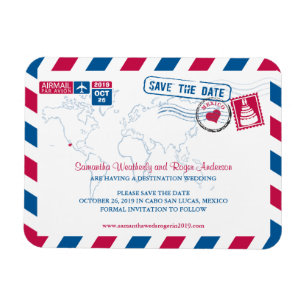 Cabo San Lucas Mexico Airmail De datum 3x4 opsla Magneet