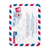 Cabo San Lucas Mexico Airmail | De datum 3x4 opsla Magneet (Verticaal)