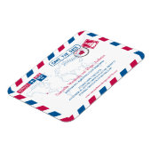 Cabo San Lucas Mexico Airmail | De datum 3x4 opsla Magneet (Linkerzijde)