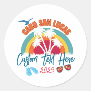 Cabo San Lucas Mexico Vakantie Personalisatie Ronde Sticker