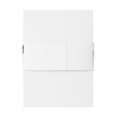 Cabo San Lucas Mexico Waterverf Monogram Bruiloft Uitnodigingen Wikkel (Achterkant Voorbeeld)