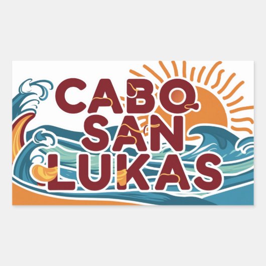 Cabo San Lucas Rechthoekige Sticker (Voorkant)