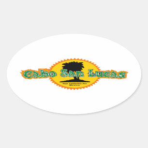 Cabo San Lucas Sun Ovale Sticker