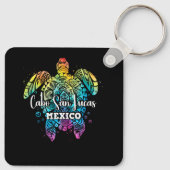 Cabo San Lucas Tie Dye Zee Turtle Matching Family Sleutelhanger (Achterkant)