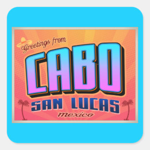 CABO SAN LUCAS VIERKANTE STICKER