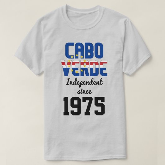 Cabo Verde Flag Independence Celebration T-shirt (Design voorkant)