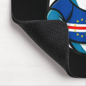 Cabo Verde Flag Shark Funny Cabo Verdean Muismat (Hoek)