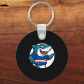 Cabo Verde Flag Shark Funny Cabo Verdean  Sleutelhanger (Voorkant)