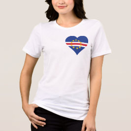 Cabo Verde Love Heart Flag Tri-Blend Shirt