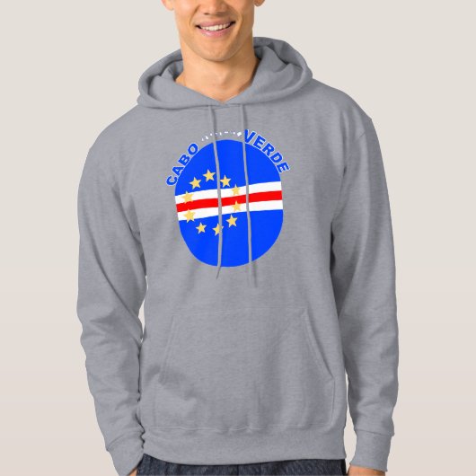 Cabo Verde Oval Flag Hoodie (Voorkant)