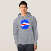 Cabo Verde Oval Flag Hoodie (Voorkant volledig)