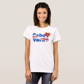 Cabo Verde Roos Hart T-Shirt (Voorkant volledig)