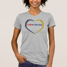 Cabo Verde Sterren Hart T-shirt