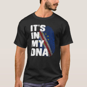Cabo Verdean Het zit in mijn vingerafdruk van DNA- T-shirt