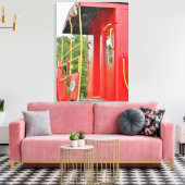 Caboose Adirondack trein landschap Canvas Afdruk (Insitu (Woonkamer))
