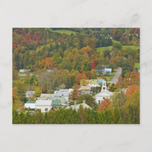 Cabot, Vermont in herfst. Noordoost-Koninkrijk. Briefkaart