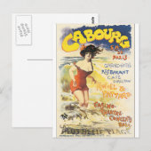 Cabourg Vintage Travel Poster Briefkaart (Voorkant / Achterkant)