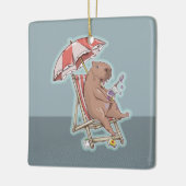 CABYBARA HOLIDAY KERAMISCH ORNAMENT (Links)