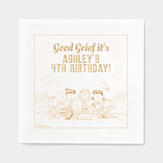 cacahuètes | Charlie Brown et Gang Anniversaire (Recto)