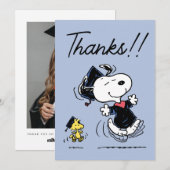 cacahuètes | Snoopy & Woodstock Graduation Merci (Devant / Derrière)