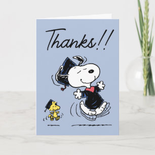 cacahuètes   Snoopy & Woodstock Graduation Merci