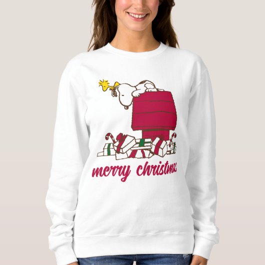 cacahuètes | Snoopy & Woodstock Joyeux Sweat moche (Devant)