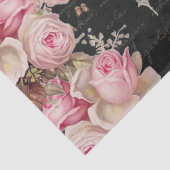 Cacao Chaud et Rozen Pink Butterflies Decoupage Tissuepapier (Detail)