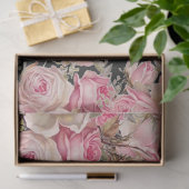 Cacao Chaud et Rozen Pink Butterflies Decoupage Tissuepapier (Geschenk)