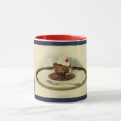  cacao chintz bekersaus elegante warme chocola mok (Midden)