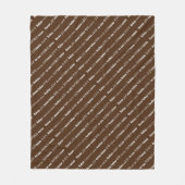 CACAO Chocolade Meertalig Fleece Deken (Voorkant)