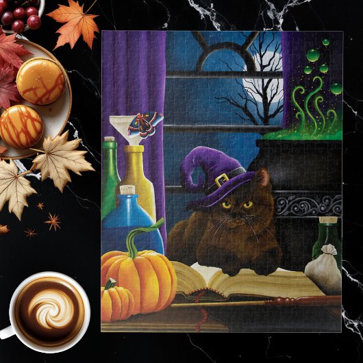 Cacao de Halloween Cat Legpuzzel