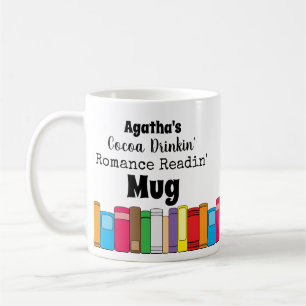 Cacao Drink, Romance Reading Book Shelf Koffiemok