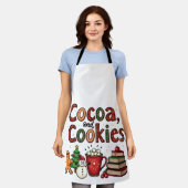 Cacao en koekjes kerstliefhebbers schort (Gedragen)