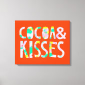 Cacao & Kisses Canvas Afdruk (Voorkant)